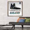 Trends International NHL San Jose Sharks - Drip Skate 21 Wall Poster, 22.375" x 34", Bronze Framed Version view 2