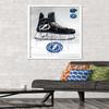 Trends International NHL Tampa Bay Lightning - Drip Skate 21 Wall Poster, 22.375" x 34", White Framed Version view 2