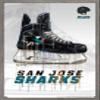 Trends International NHL San Jose Sharks - Drip Skate 21 Wall Poster, 14.725" x 22.375", Barnwood Framed Version view 1