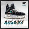 Trends International NHL San Jose Sharks - Drip Skate 21 Wall Poster, 14.725" x 22.375", Black Framed Version view 1