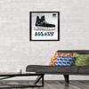 Trends International NHL San Jose Sharks - Drip Skate 21 Wall Poster, 14.725" x 22.375", Black Framed Version view 2