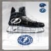Trends International NHL Tampa Bay Lightning - Drip Skate 21 Wall Poster, 22.375" x 34", Barnwood Framed Version view 1