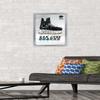 Trends International NHL San Jose Sharks - Drip Skate 21 Wall Poster, 14.725" x 22.375", Silver Framed Version view 2
