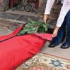 Northlight Rolling Christmas Storage Bag for Trees Up to 7.5ft, 15.5", Red view 2