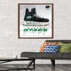 Trends International NHL Dallas Stars - Drip Skate 21 Wall Poster, 22.375" x 34", Mahogany Framed Version view 2