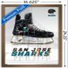 Trends International NHL San Jose Sharks - Drip Skate 21 Wall Poster, 14.725" x 22.375", Bronze Framed Version view 3