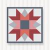 BARN Quilt Block Outdoor Square BQ036-04 | 6 Sizes | Outside Pattern | Wall Art | Yard Art | Barn Quilt Sign | Farm Quilt Design (18" x 18" 1 Sided) view 1
