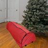Red Quilted Rolling Christmas Tree Storage Bag for Trees Up to 12ft view 2
