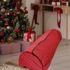 Red Quilted Rolling Christmas Tree Storage Bag for Trees Up to 12ft view 3