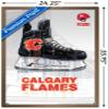 Trends International NHL Calgary Flames - Drip Skate 21 Wall Poster, 22.375" x 34", Bronze Framed Version view 3
