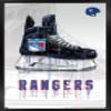 Trends International NHL New York Rangers - Drip Skate 21 Wall Poster, 14.725" x 22.375", Black Framed Version view 1