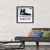 Trends International NHL New York Rangers - Drip Skate 21 Wall Poster, 14.725" x 22.375", Black Framed Version view 2