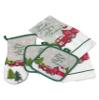 Red Truck Christmas Kitchen Set - Pot Holders, Oven Mitts and Towels view 2