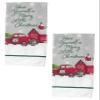 Red Truck Christmas Kitchen Set - Pot Holders, Oven Mitts and Towels view 3