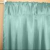 Zen Creative Designs Solid Shiny Satin Curtain Panel Window Treatment Backdrop Photography Kitchen Window Decor (58" Wide x 108" Long, Aqua) view 2