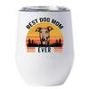 Best Dog Mom Ever Cup - Greyhound Tumbler 12oz With Lid Gift For Dogs Lover - Vintage Sunset Wine Glass - Funny English Greyhound Mug Tumblers Stainless Steel Presents Idea For Women view 1