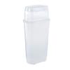 Rubbermaid Wrap N' Craft Plastic Wrapping Paper Organizer Storage Container with Top Ornament Storage Compartment for 20 Standard 30 Inch Rolls, Clear view 1
