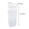 Rubbermaid Wrap N' Craft Plastic Wrapping Paper Organizer Storage Container with Top Ornament Storage Compartment for 20 Standard 30 Inch Rolls, Clear view 2