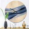 DesignQ 'Glittering Fractal Light Blue' Modern Wood Wall Clock Large Decorative Modern Wall Clock Oversized Wood Clocks for Living Room Dcor view 2