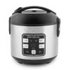 AROMA Select Stainless Rice Cooker, 4-Cup (Uncooked) / 8-Cup (Cooked), Stainless Steel Inner Pot, Multicooker, Steamer, 2 Qt, Stainless Steel, ARC-914SBDS view 1