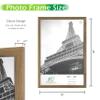 FrameWorks 20x30 Wooden Poster Frame, Classic Dark Oak Matte Edged Frames w/Shatterproof Acrylic Glass, Photos, Posters, Prints, Wall Decor  Home, Office, Gallery Display - Dark Oak - 2 Pack view 2