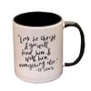 Christian quotes mug | Religious coffee mug by swaygirls | Faith coffee cup | CS Lewis quote (15 oz, White/Black) view 1