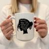 Bible verse Esther 4:14 coffee mug by swaygirls | Perhaps you were born for such a time as this | Christian coffee cup (15 oz, White/Black) view 3