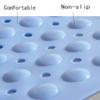 XXIOJUN-Shower Mat Non-Slip Bath Mat with Suction Cup, Quick Drainage Used in Showers, Spas, Saunas, Bathroom (Color : Green, Size : 80X120cm) view 2