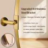 ANDY STAR Gold Bathroom Mirror, 20" x 30" Tilting Vanity Oval Mirror for Wall, Brushed Gold Stainless Steel Metal Frame Pivot Mirror Hangs Vertically Wall-Mounted view 4