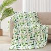 ARNOVIC Cute Dinosaur Blanket, Cute Animal Gift for Women Men Girl Boy Birthday,Lightweight Soft Worm Cozy Flannel Throw for Bedding Sofa Couch 90"x120" Oversized King for Family - XL view 1