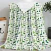 ARNOVIC Cute Dinosaur Blanket, Cute Animal Gift for Women Men Girl Boy Birthday,Lightweight Soft Worm Cozy Flannel Throw for Bedding Sofa Couch 90"x120" Oversized King for Family - XL view 3