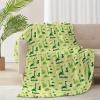 ARNOVIC Cute Dinosaur Blanket, Cute Animal Gift for Women Men Girl Boy Birthday,Lightweight Soft Worm Cozy Flannel Throw for Bedding Sofa Couch 90"x120" Oversized King for Family - XL view 1