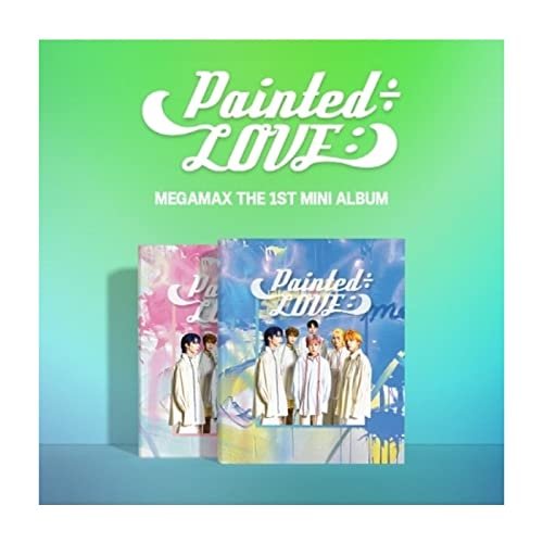 MEGAMAX PaintedLOVE: 1st Mini Album Contents+Message PhotoCard SET+Tracking Kpop Sealed (SET(BLUE+PINK))