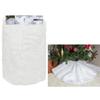 100cm White Plush Christmas Tree Skirt Decoration view 1
