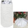 100cm White Plush Christmas Tree Skirt Decoration view 3