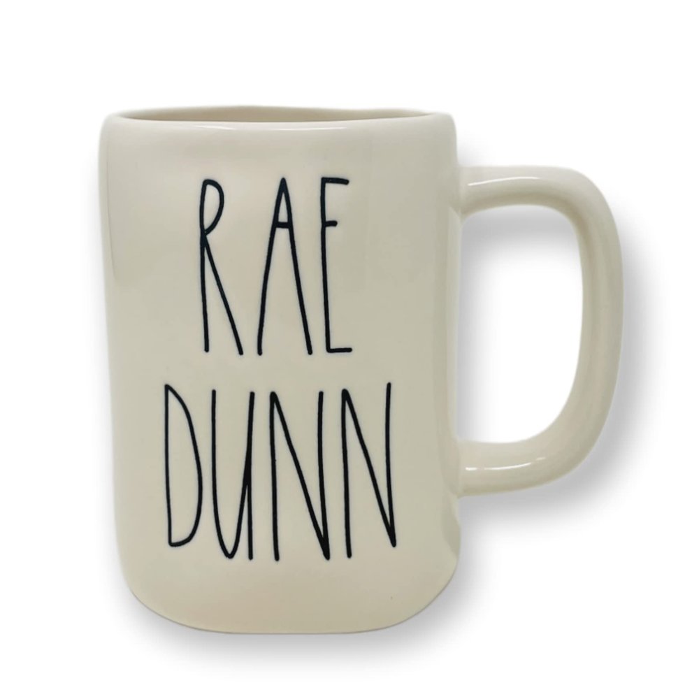 Dunn Rae RAE Double Sided Signature Mug RAE In Large Letters On One Side Rae's Signature On The Other - Very Rare