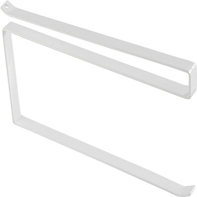 WHLMYH Toilet Paper Holder Roll Holder,White Sliding Undershelf Kitchen Paper Towel Holder, Under-Shelf Hanger