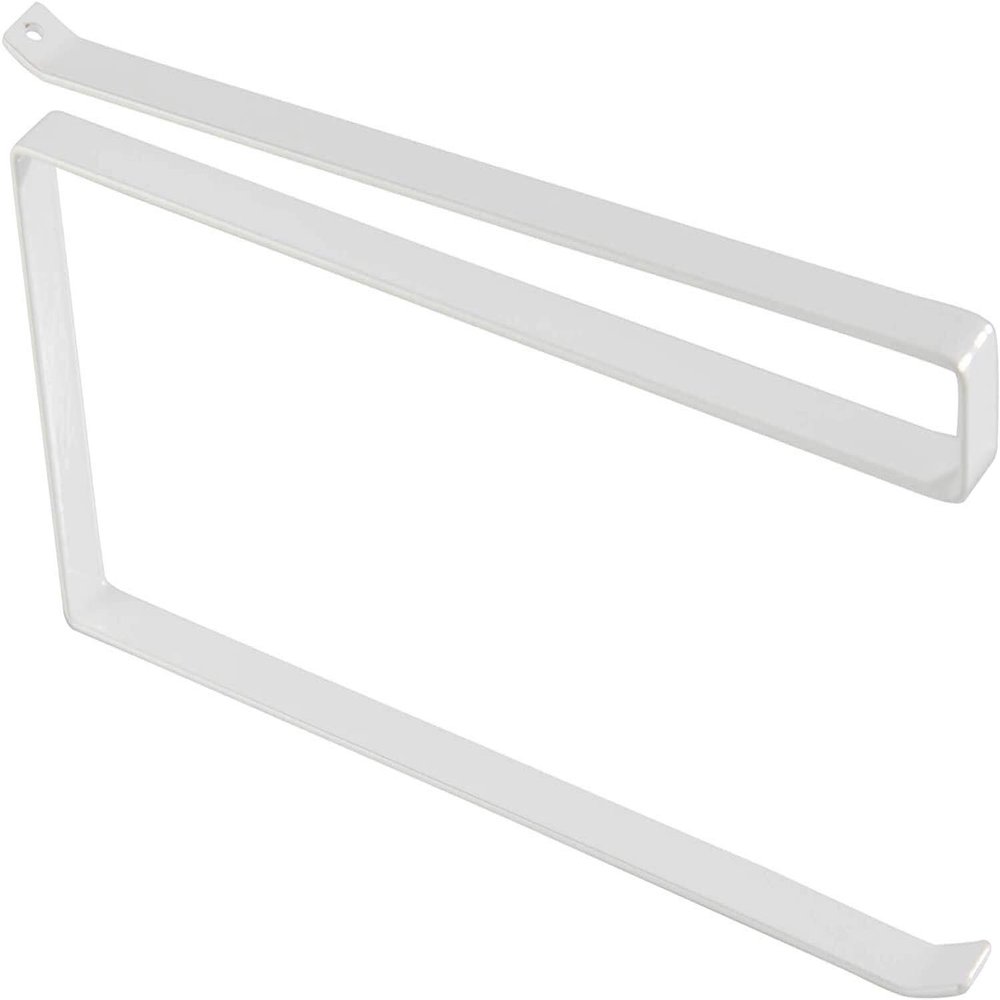 WHLMYH Toilet Paper Holder Roll Holder,White Sliding Undershelf Kitchen Paper Towel Holder, Under-Shelf Hanger