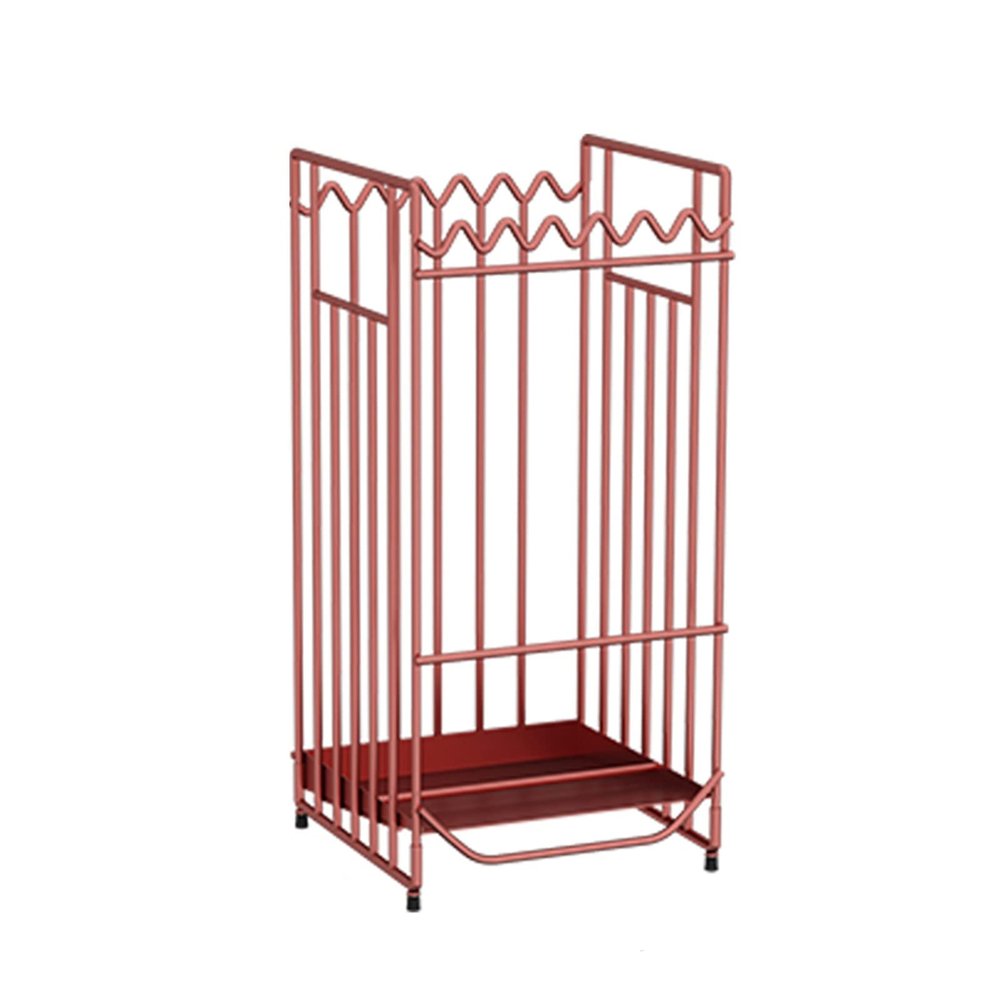 Umbrella Stand Rack Hollow Creative Umbrella Stand, Modern Metal Umbrella Holders, Umbrella Storage Racks are Used in Home Business Hotels, 3 Colors (Color : Red)