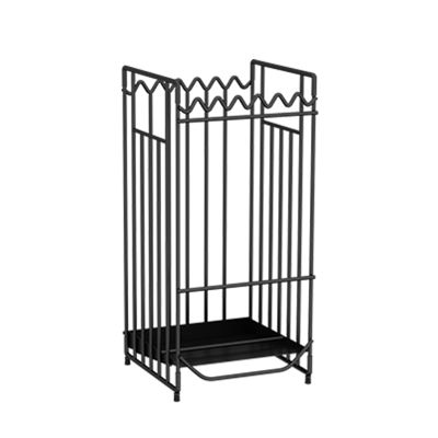 Umbrella Stand Rack Hollow Creative Umbrella Stand, Modern Metal Umbrella Holders, Umbrella Storage Racks are Used in Home Business Hotels, 3 Colors (Color : Black)