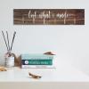 Rustic Wood Sign Look What I Made with Clips Children's Art Display Hanging Signs Kids Art Sign Home Decor Toddler Room Decor Sign Playroom Wall Art Decoration for Nursery Room 4x18inch, white-style view 2