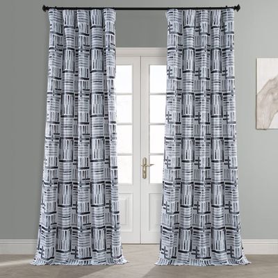 HPD Half Price Drapes Room Darkening Curtains for Bedroom, Living Room 50 X 96 Hashtag Printed, BOCH-HKC21064A-96 (1 Panel) Hashtag Basic Black
