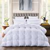 Anex Linen All Season 5 PC Down Alternative Comforter Set Cotton 500 GSM Lightweight Fluffy Quilted Collection Best Pinch Pleated Comforter with 4 Shams Eastern King | White Pin Tuck Comforter view 1
