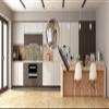 Contemporary glass kitchen panel with stainless-metal back-coating MBBS17: Marbles 1 Series view 3