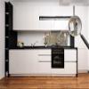 Contemporary glass kitchen panel with stainless-metal back-coating MBBS17: Marbles 1 Series view 4