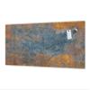 Concept Crystal Large format horizontal backsplash -Art design magnetic tempered glass MBBS19: Rusted textures Series view 1