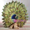 LJYT Sculptures Statues Ceramic Lucky Peacock Statue Home Decor Home Decoration Accessories Living Room Rose Peacock Ornament view 2