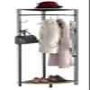 KB Designs - Corner Hall Tree Clothes Rack, Black/Sonoma Oak view 2