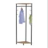 KB Designs - Corner Hall Tree Clothes Rack, Black/Sonoma Oak view 3