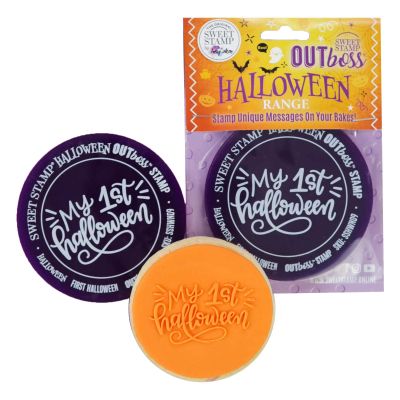 Sweet Stamp by AmyCakes Outboss Plastic Expression Stamp, My 1st Halloween